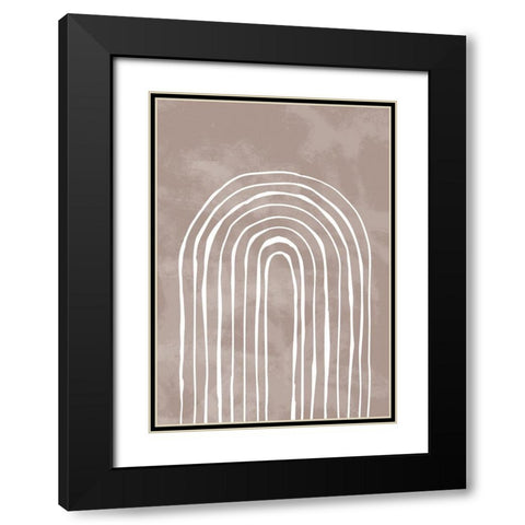 Arch_one way_003_white Black Modern Wood Framed Art Print with Double Matting by 1x Studio II
