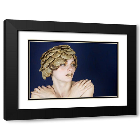 coffee Black Modern Wood Framed Art Print with Double Matting by Allmaier, Michael