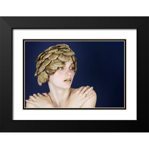 coffee Black Modern Wood Framed Art Print with Double Matting by Allmaier, Michael