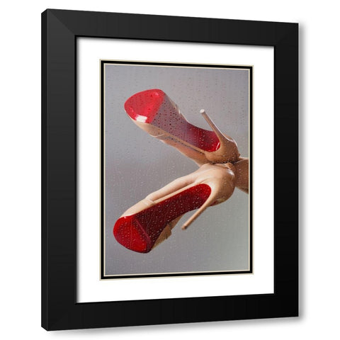 PASSION II Black Modern Wood Framed Art Print with Double Matting by Schottstaedt, Erik