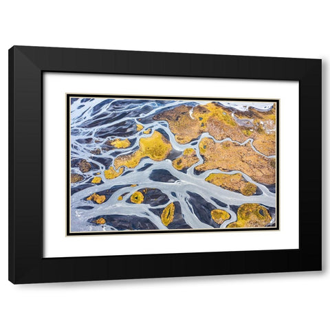 Flowing across the highlands Black Modern Wood Framed Art Print with Double Matting by Ruoppolo, Luigi