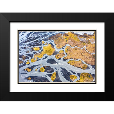 Flowing across the highlands Black Modern Wood Framed Art Print with Double Matting by Ruoppolo, Luigi