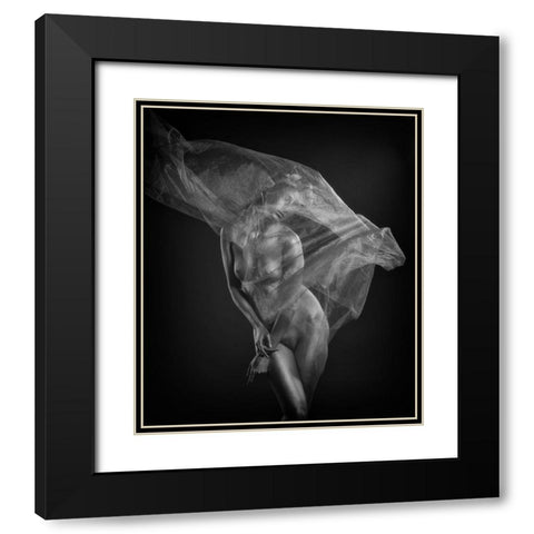 Endless Dream Black Modern Wood Framed Art Print with Double Matting by Yang, James