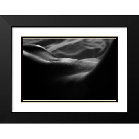 A Rainy Morning Black Modern Wood Framed Art Print with Double Matting by Kondo, Masami