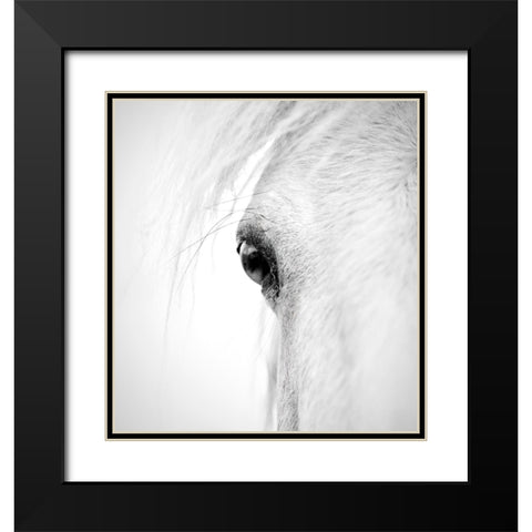 Hose eye Black Modern Wood Framed Art Print with Double Matting by Zhao, Alex