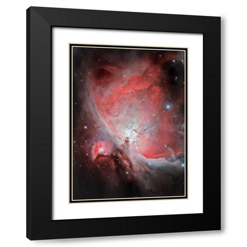 The Heart Of The Great Orion Nebula-M42 Black Modern Wood Framed Art Print with Double Matting by Kalika, Michael