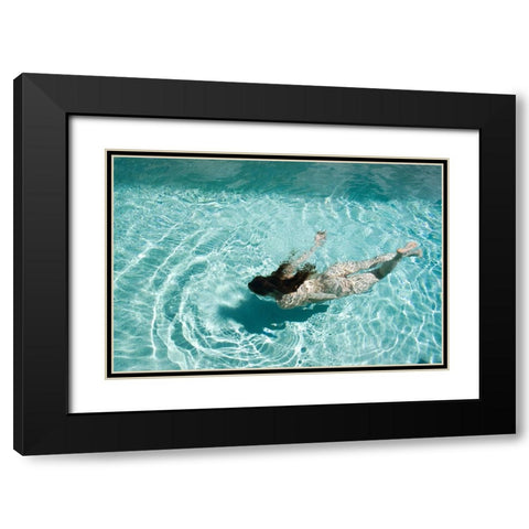 Summer Memories Black Modern Wood Framed Art Print with Double Matting by Brackstone, Mel