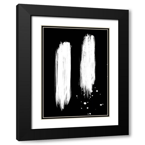 negatives_006_strokes Black Modern Wood Framed Art Print with Double Matting by 1x Studio II