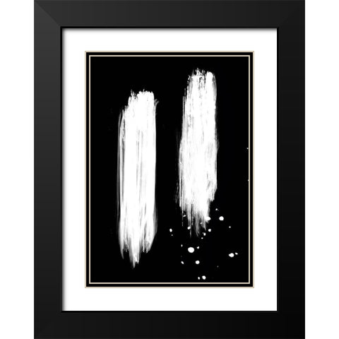 negatives_006_strokes Black Modern Wood Framed Art Print with Double Matting by 1x Studio II