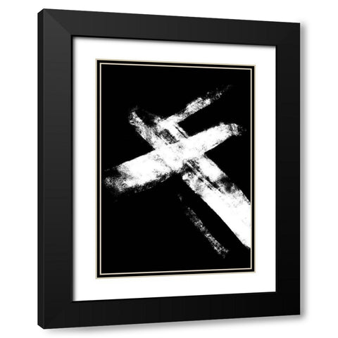 negatives_006_crossed Black Modern Wood Framed Art Print with Double Matting by 1x Studio II