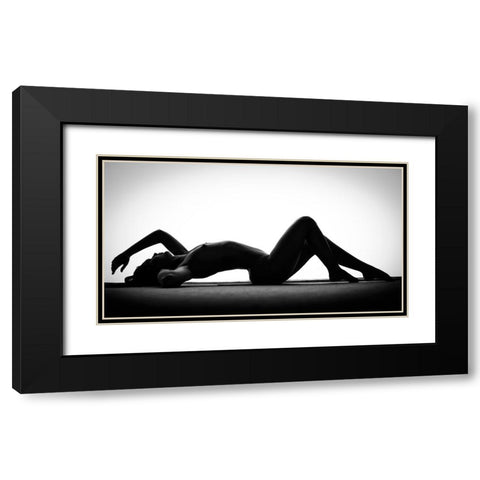 Body Sahpes Black Modern Wood Framed Art Print with Double Matting by Ghiman, Raul