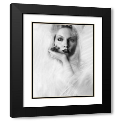 Paying Attention Black Modern Wood Framed Art Print with Double Matting by Punyet Miro, Carles