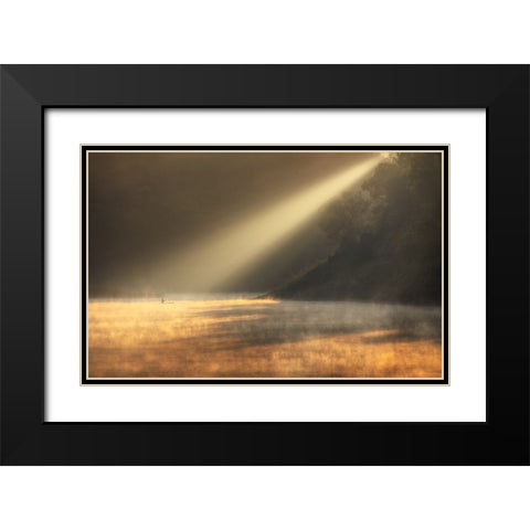 Lonely under the dawn Black Modern Wood Framed Art Print with Double Matting by Tan Tuan, Nguyen