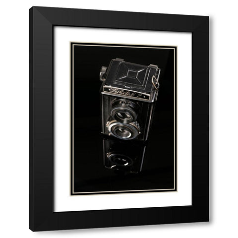 Negative Black Modern Wood Framed Art Print with Double Matting by Hosseinartpics