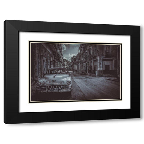 Back To The 60S Black Modern Wood Framed Art Print with Double Matting by Morishige, Koji