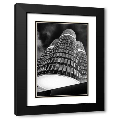 the headquarter Black Modern Wood Framed Art Print with Double Matting by Dauer, Andy