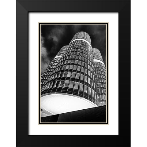 the headquarter Black Modern Wood Framed Art Print with Double Matting by Dauer, Andy