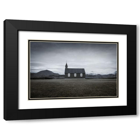 BAoAdakirkja Black Modern Wood Framed Art Print with Double Matting by Bergolth, Matthias