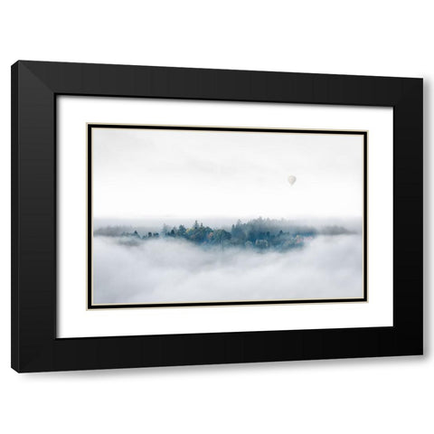Misty Morning Surprise Black Modern Wood Framed Art Print with Double Matting by Bergolth, Matthias