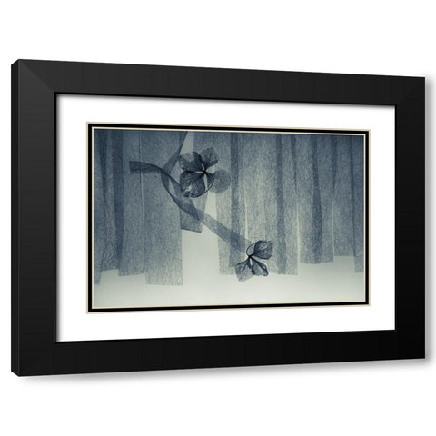 Ephemeral Beauty Black Modern Wood Framed Art Print with Double Matting by Kowatari, Shihya