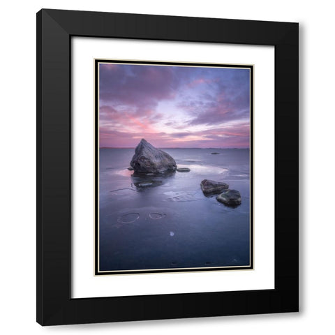 The Eloquence Of Silence Black Modern Wood Framed Art Print with Double Matting by Riml, Ludwig