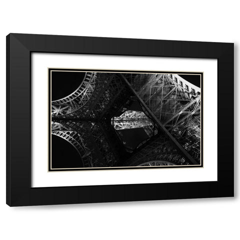 Eiffel. A Perspective Black Modern Wood Framed Art Print with Double Matting by Chawla, Shobhit