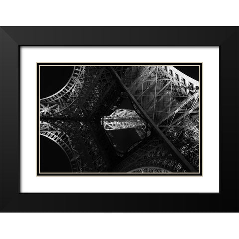 Eiffel. A Perspective Black Modern Wood Framed Art Print with Double Matting by Chawla, Shobhit