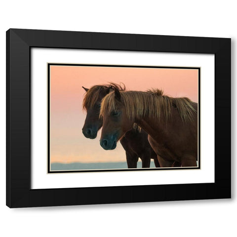 Looking Forward Black Modern Wood Framed Art Print with Double Matting by Yu, Wenjin