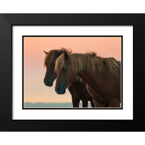 Looking Forward Black Modern Wood Framed Art Print with Double Matting by Yu, Wenjin