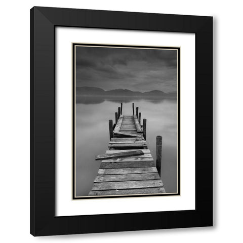 Inner peace Black Modern Wood Framed Art Print with Double Matting by Lavezzo, Luca