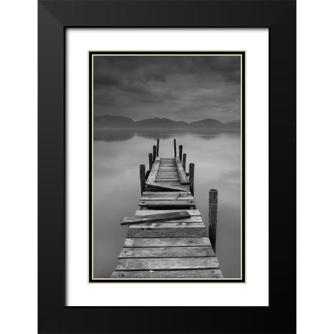 Inner peace Black Modern Wood Framed Art Print with Double Matting by Lavezzo, Luca