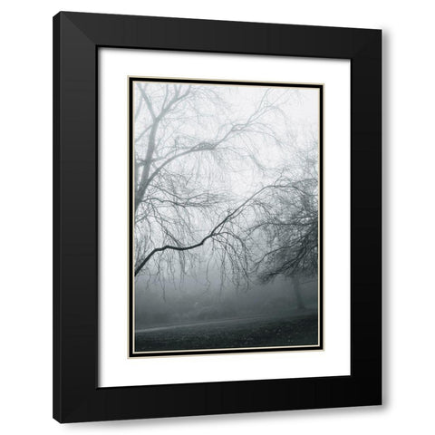 Foggy Winter Morning 2 Black Modern Wood Framed Art Print with Double Matting by Allen, Elizabeth