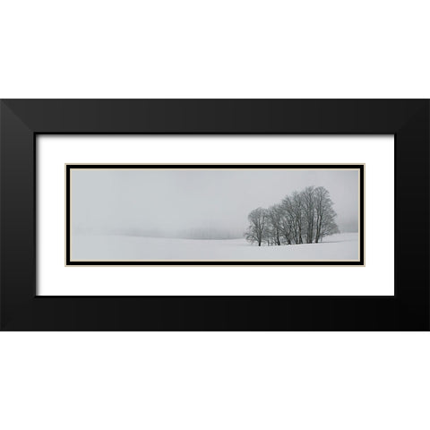 Albhochflaeche Black Modern Wood Framed Art Print with Double Matting by Schumacher, Nicolas