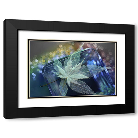 Pieces Of Beautiful Memories Black Modern Wood Framed Art Print with Double Matting by Kowatari, Shihya