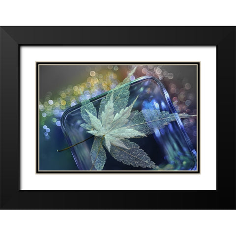 Pieces Of Beautiful Memories Black Modern Wood Framed Art Print with Double Matting by Kowatari, Shihya