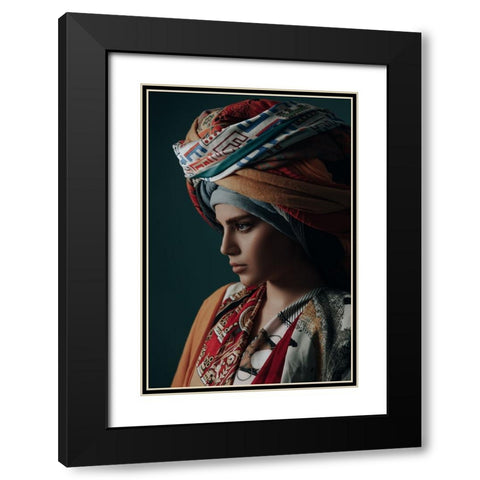 colors Black Modern Wood Framed Art Print with Double Matting by Hamidnezhad, Amin