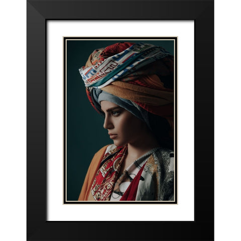 colors Black Modern Wood Framed Art Print with Double Matting by Hamidnezhad, Amin