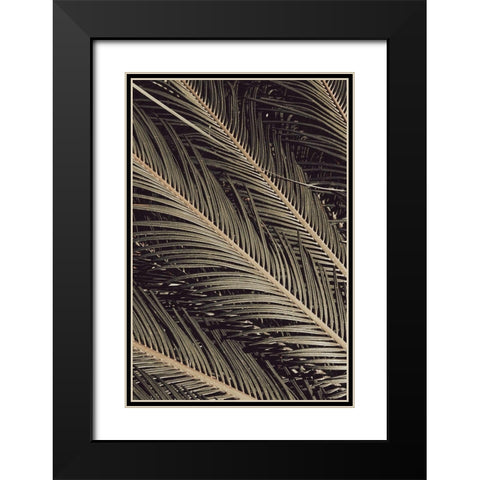 Palmblad_002 Black Modern Wood Framed Art Print with Double Matting by 1x Studio III