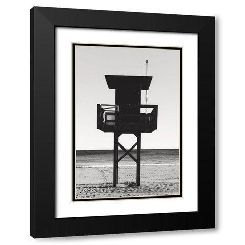 Beach_008 Black Modern Wood Framed Art Print with Double Matting by 1x Studio III