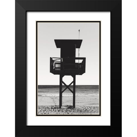 Beach_008 Black Modern Wood Framed Art Print with Double Matting by 1x Studio III