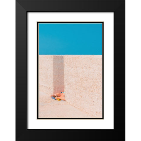 Rest In Sea Black Modern Wood Framed Art Print with Double Matting by Ruoli, Roberto