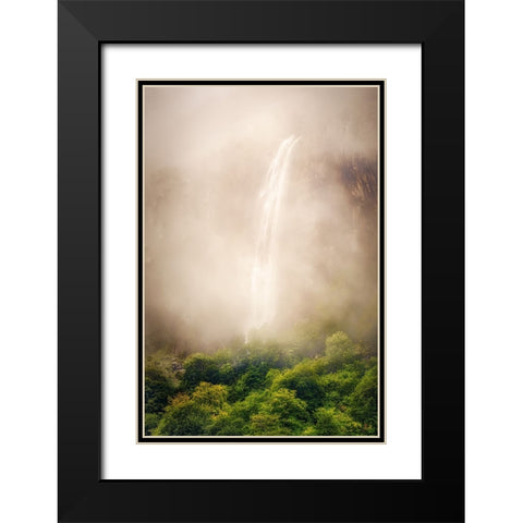Water veil Black Modern Wood Framed Art Print with Double Matting by Concepcion Alvarado, Jesus