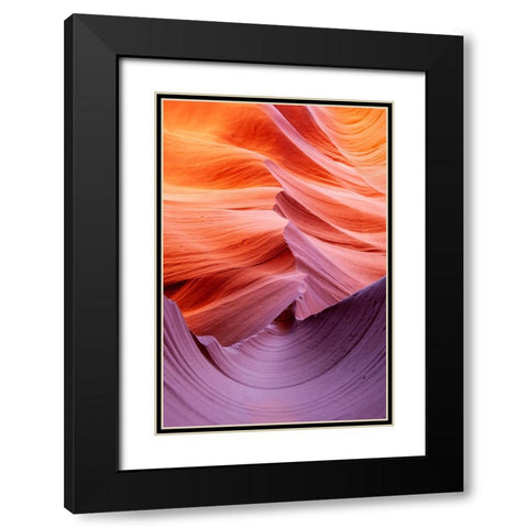 Half-pipe Black Modern Wood Framed Art Print with Double Matting by Felici, Massimo