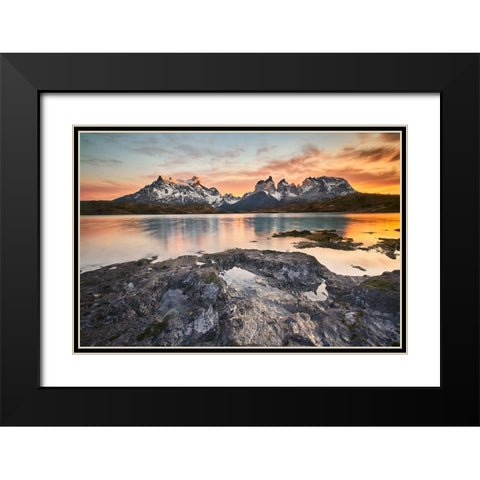 Dawning Black Modern Wood Framed Art Print with Double Matting by Hungaro, Lucas