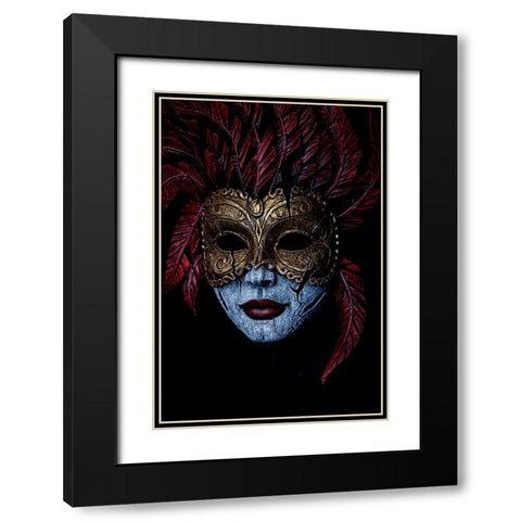 Where does the mask begin and end? Black Modern Wood Framed Art Print with Double Matting by Ciappara Lrps., Simon
