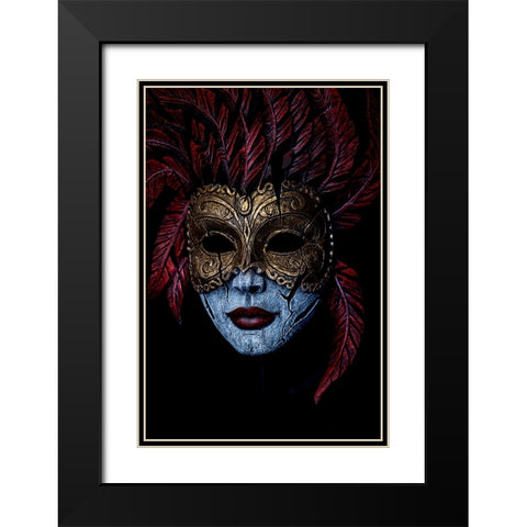 Where does the mask begin and end? Black Modern Wood Framed Art Print with Double Matting by Ciappara Lrps., Simon