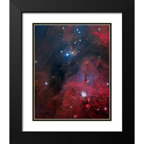 Ngc 1999 Black Modern Wood Framed Art Print with Double Matting by Chander, Vikas