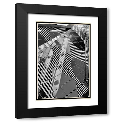 On The Up And Up Black Modern Wood Framed Art Print with Double Matting by Allen, Elizabeth