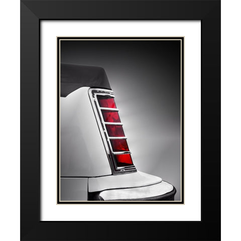 Us Classic Car Continental Abstract 1977 Black Modern Wood Framed Art Print with Double Matting by Gube, Beate