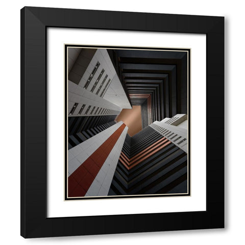The Cave Black Modern Wood Framed Art Print with Double Matting by Buczkowski, Tomasz
